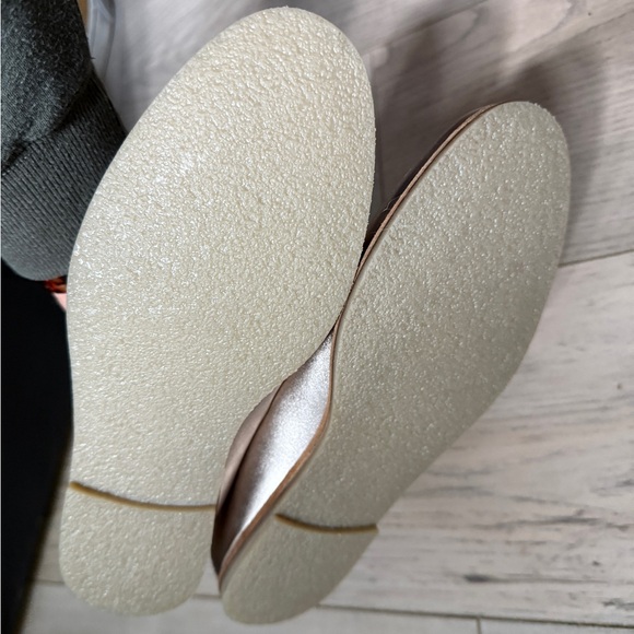 Seychelles Shimmering Gold Slip-Ons - Picture 5 of 9